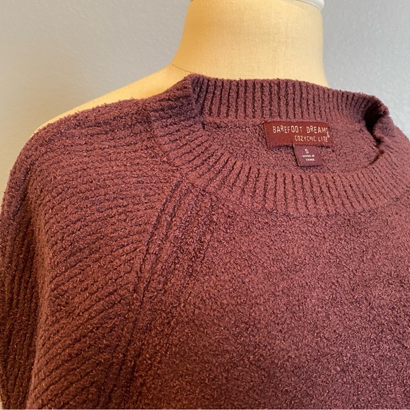 Barefoot Dreams CozyChic Lite Rib Blocked Pullover - Size Small - Picture 7 of 9